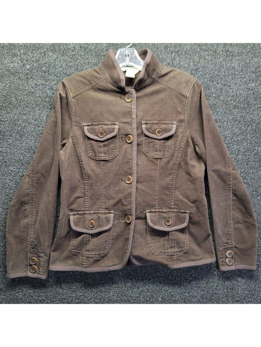 LL Bean Thick Brown Women's Sz XS Button-Down Jacket
